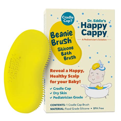 Happy Cappy Beanie Brush - Cradle Cap Brush for Babies, Dry Skin Care, Gentle Exfoliating Baby ...
