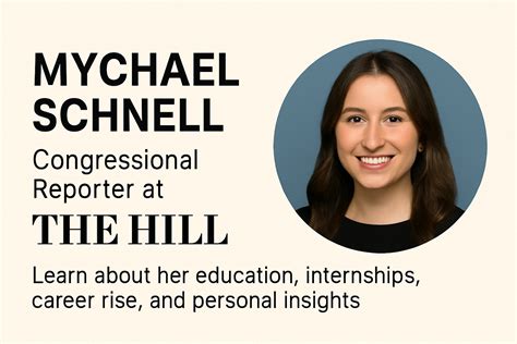 Mychael Schnell: A Rising Star in Political Journalism - V Magazine