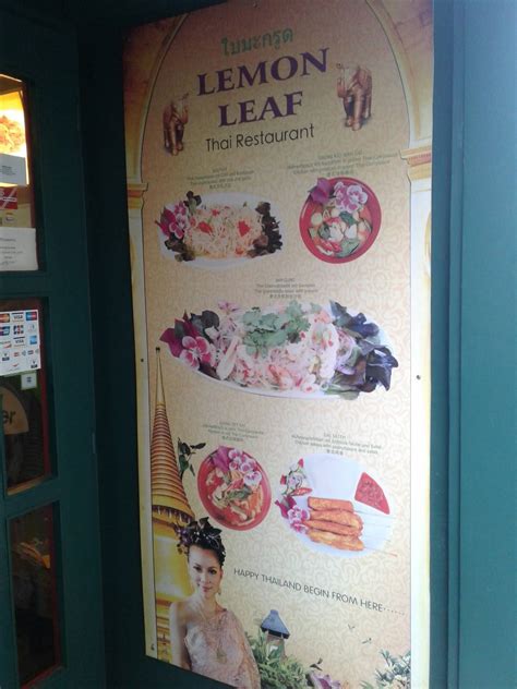 Carta de Lemon Leaf Thai Restaurant, Viena