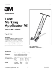 3M™ Lane Marking Applicator M1, 1/Case | 3M India