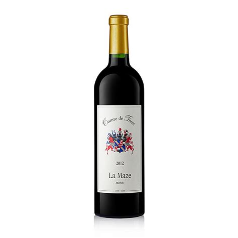 2012 La Maze, kuru, %14,5 hacim, Comte de Thun, 750ml, Sise | GOURMET ...