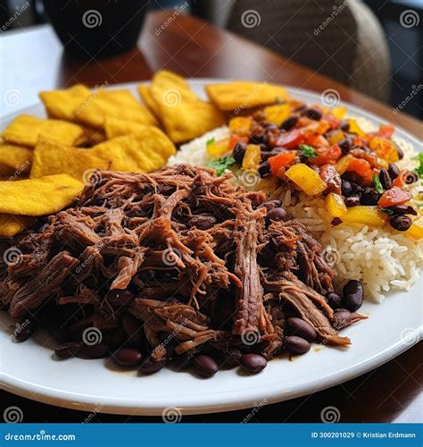 Pabellón Criollo: Venezuelan National Dish with Shredded Beef and Sides ...