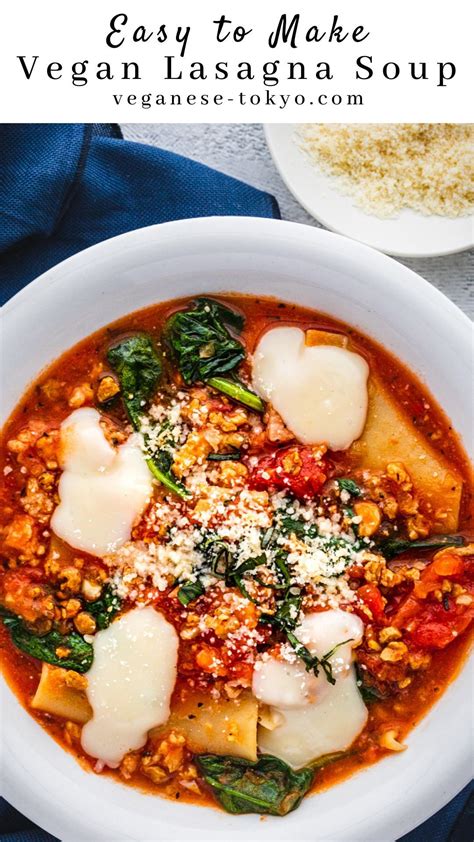 Vegan lasagna soup – Artofit