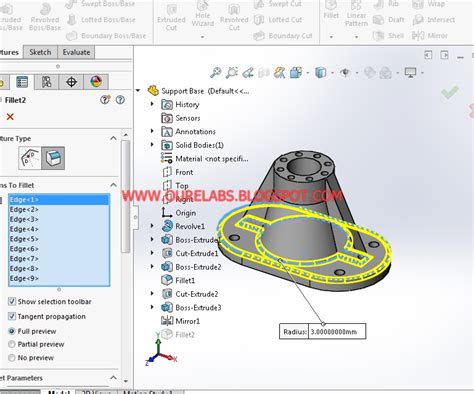 SolidWorks Base Part Function 的图像结果
