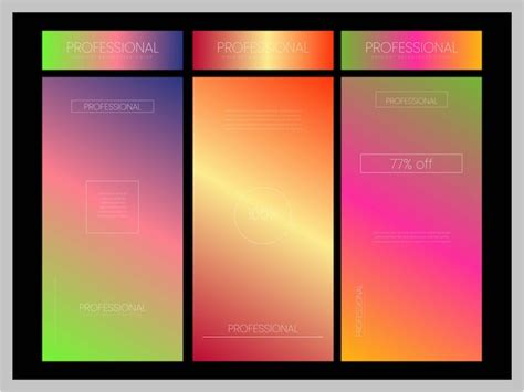 Gradent color layout | Premium Vector