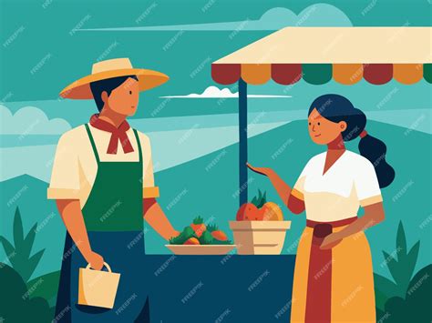 Farmers market with a filipina vendor in saya and a farmer customer in ...