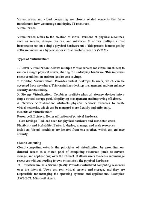 Virtualization 2 - This is part of cloud computing in which virtual ...