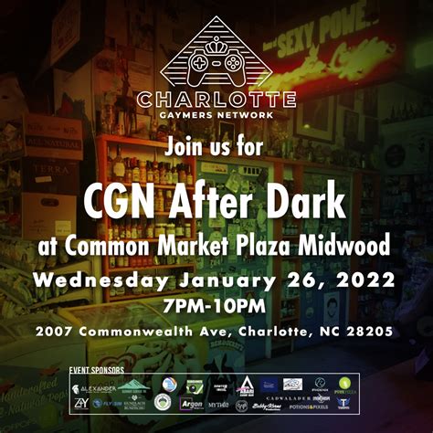CGN After Dark: Common Market Plaza Midwood Edition! - Charlotte ...