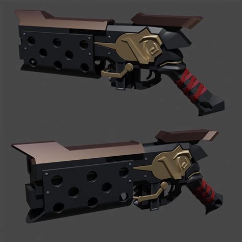 Download STL file Samira guns League of Legends cosplay 3d print 3D ...