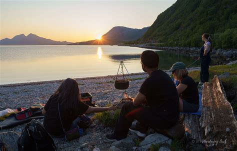Midnight Sun with Campfire in the Wilderness - Wandering Owl