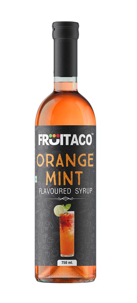 Fruitaco Orange Mint Syrup: Perfect Mixer For Enhancing Mocktails ...