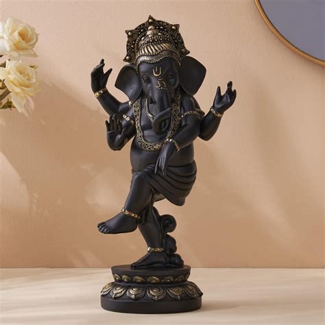 Buy Dhyana Polyresin Dancing Ganesha Figurine from Home Centre at just ...