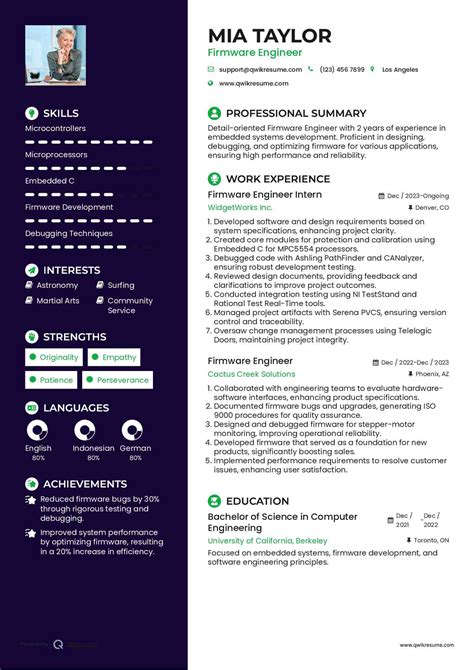 10+ Firmware Engineer Resume Samples & Templates for 2025