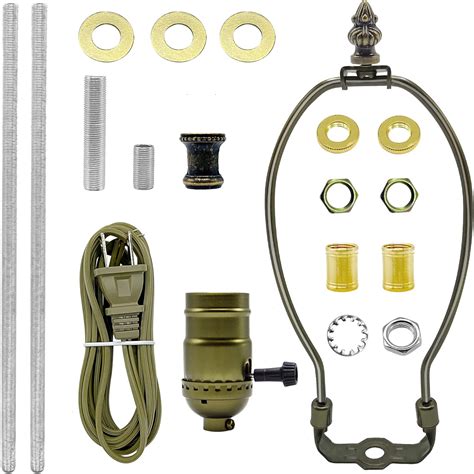 ECUDIS Lamp Kit, Antique Brass Finish Table Lamp India | Ubuy