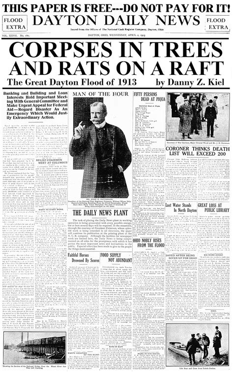 Corpses in Trees and Rats on a Raft: The Great Dayton Flood of 1913 ...
