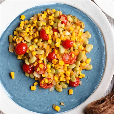 Lima Beans and Corn Succotash Recipe- The Foreign Fork