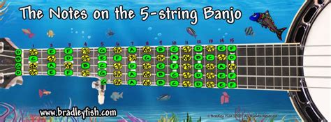 The Notes on The 5-String Banjo - Open G (Standard Banjo) Tuning - Bradley Fish