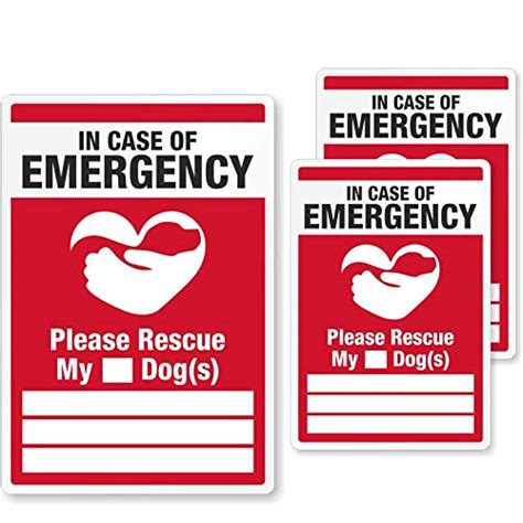 Buy SmartSign“In Case of Emergency Please Rescue My Dogs" Pet Rescue ...