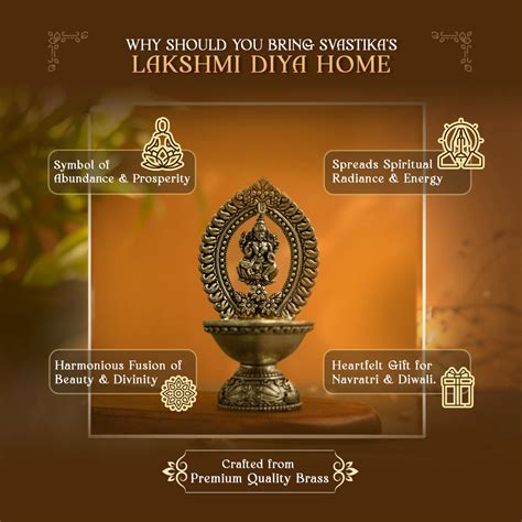 Divine Brass Lakshmi Diya (4.5 Inch)