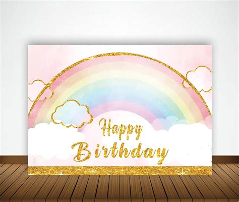 Theme My Party Rainbow Theme Birthday Party Supplies Rainbow Birthday ...