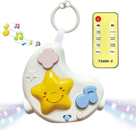 Amazon.com: cxjoigxi White Noise Machine Baby Soother with Toy Remote ...