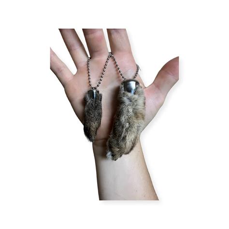 Rabbit Foot Key Chain - Etsy