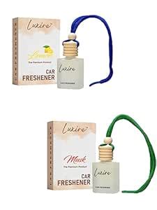 Luxire Car Air Freshener- Musk-Lemon 10 ml | Car Perfume | Long-Lasting ...