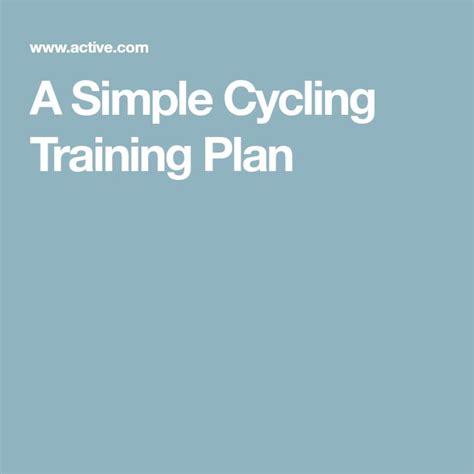 Cycling Training Plan 的图像结果