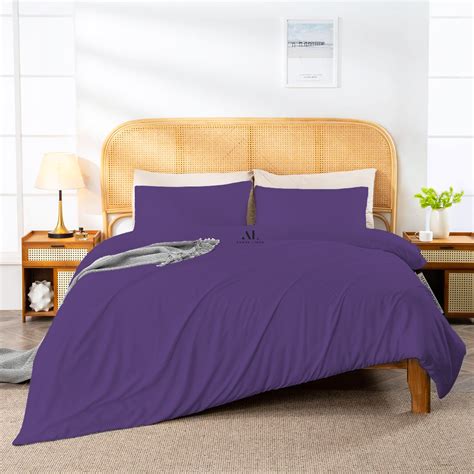Purple Duvet Cover - Aanya Linen