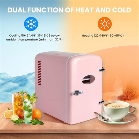 HealSmart Portable Mini Fridge, 4 Liter 6 Can Cooler India | Ubuy