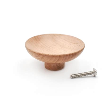 Hadrian Wood Cabinet Door Knob – Spruce and Pop