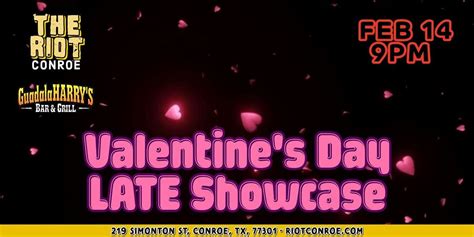 The Riot Conroe Presents Valentines Day Comedy 9PM LATE Showcase ...