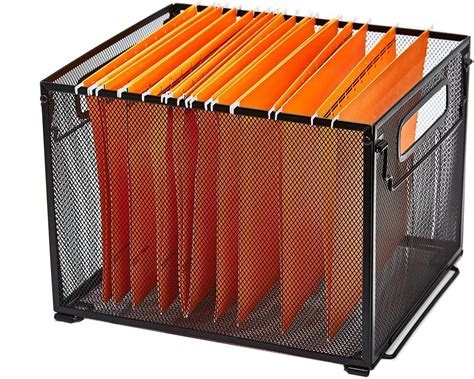 Buy SETTFRFE Metal File Holder Filing Box Mesh Folder Box Flie Cabinet ...