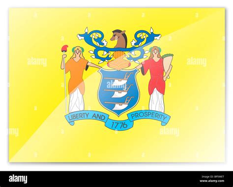 New Jersey flag Stock Photo - Alamy