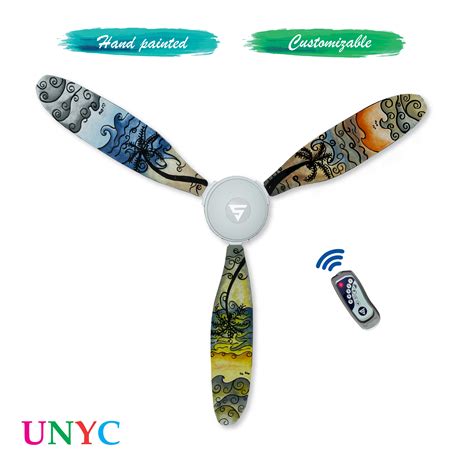 SuperX1 UNYC| Personalized BLDC Ceiling Fan with remote | Custom Hand ...