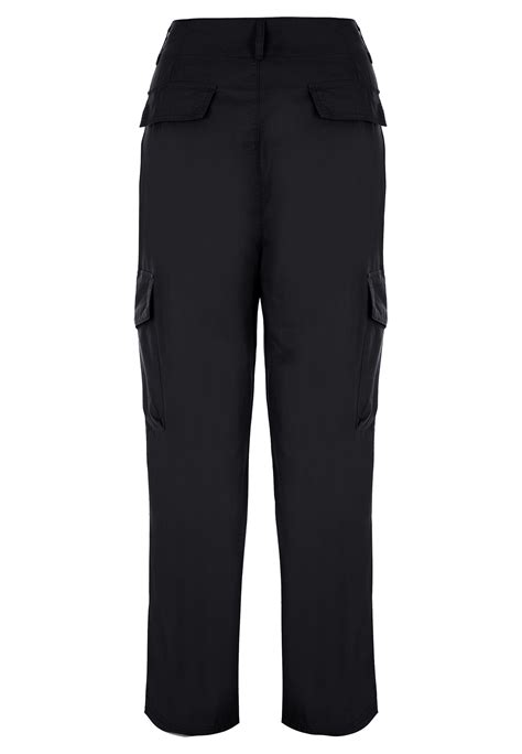 Womens Black Cargo Pocket Trousers | Peacocks