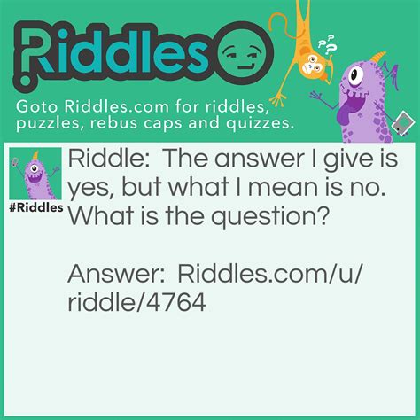 What Do You Mean?... Riddle And Answer | Riddles.com