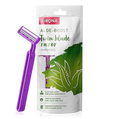 Sirona Disposable Hair Removal Razor for Women - 1 Razor | with Aloe ...