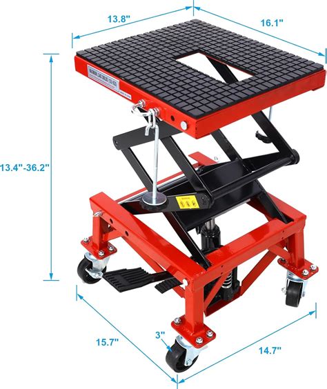 Thirtdos Hydraulic Motorcycle Scissor Jack Lift Foot Step India | Ubuy