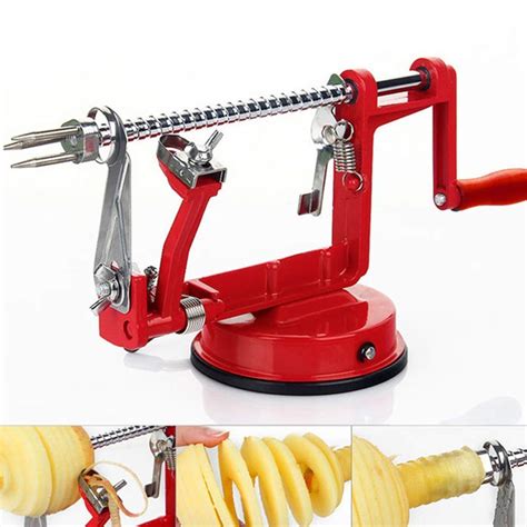 Buy Flipco 43020 Apple and Potato Peeler with Suction Base, Red Cast ...