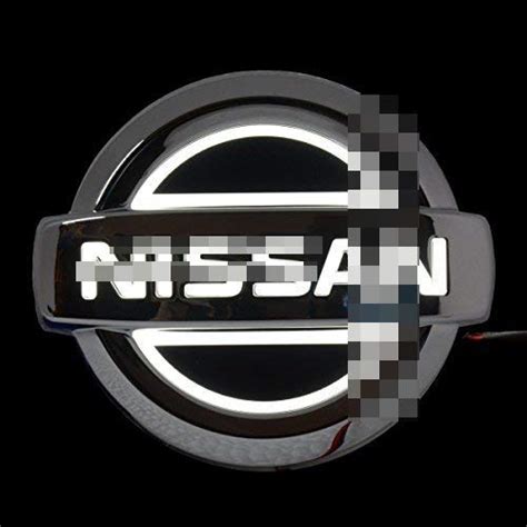 Buy 5D Led Tail Light Whith Original Emblem Sticker for NISSAN (White ...