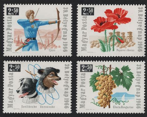 SCG5837 - Hungary 1966 – 39th Stamp Day Semi-Postal Issue – Stamp and ...