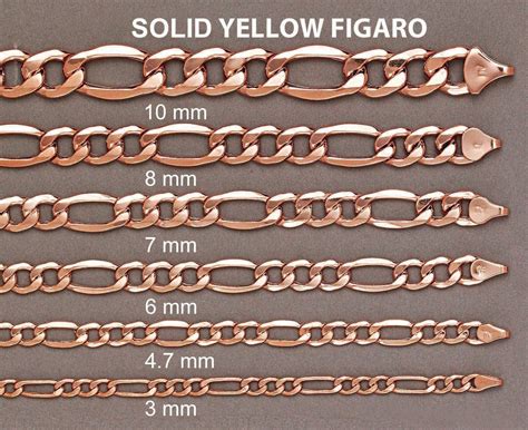 14K Rose Gold Chain - Solid Figaro Chain – FrostNYC