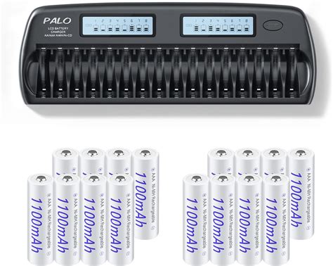 Amazon.com: 16 Bay AA AAA Battery Charger for AA/AAA NiMH/NiCd ...