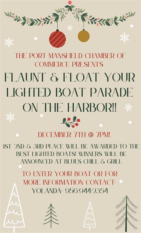 3rd Annual Flaunt & Float Your Lighted Boat Parade, 101 E. Port Dr ...