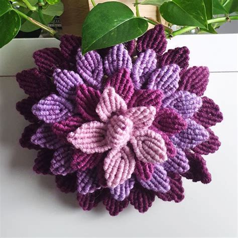 Image result for Macrame Flower Pattern Free