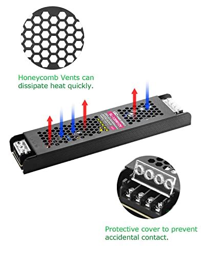 Buy Arkare 12V 10A 120W DC Power Supply Adapter AC to DC Convert AC ...