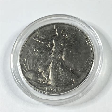 1940 Silver Walking Liberty Half Dollar*In protective Capsule ...