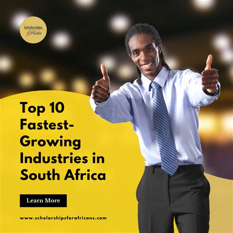 Top 10 Fastest-Growing Industries in South Africa - industries in south africa