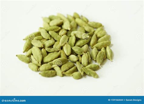 Green cardamon stock photo. Image of isolated, pods - 159166444